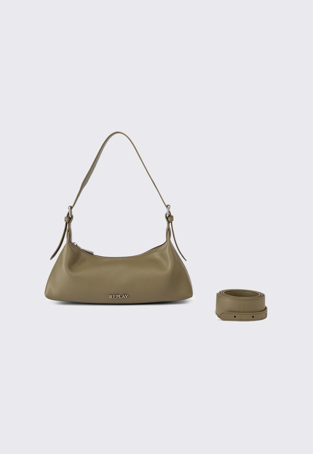 תיק צד לנשים בצבע חאקי בהיר