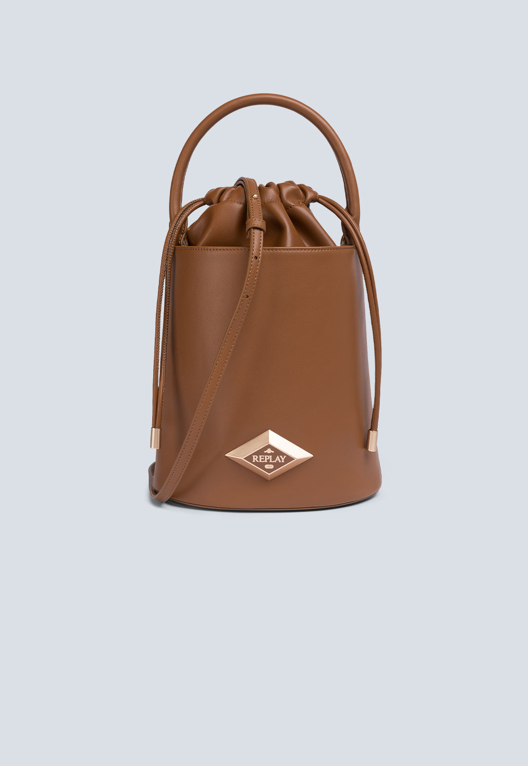 תיק דלי לנשים בצבע חום בעיצוב אלגנטי