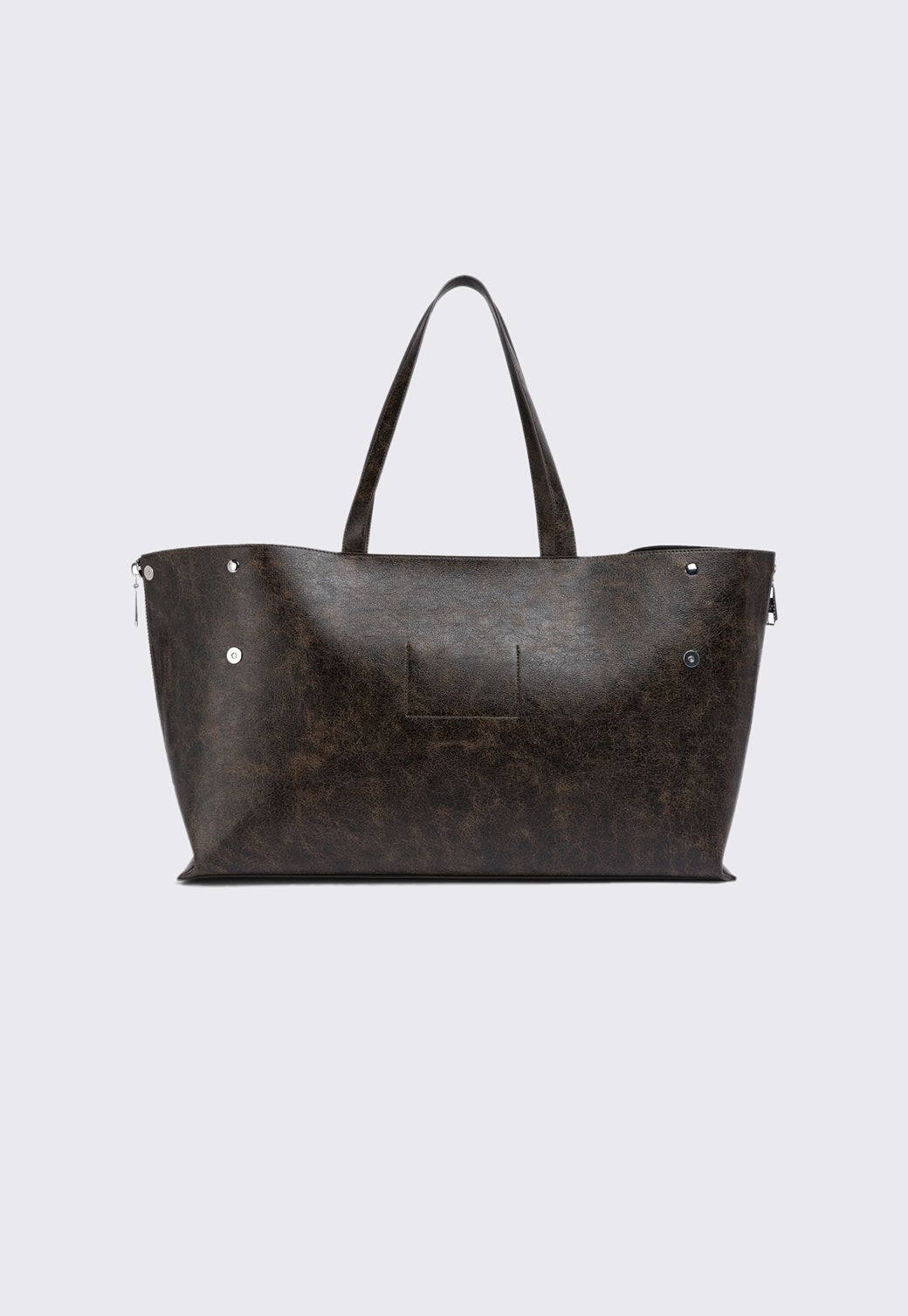 תיק יד לנשים בצבע חום כהה