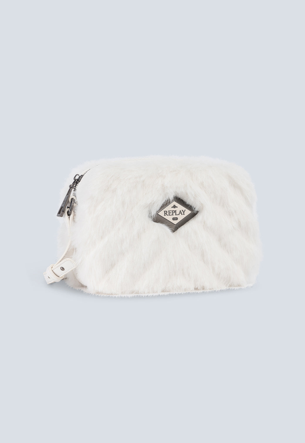 תיק פרווה לבן לנשים