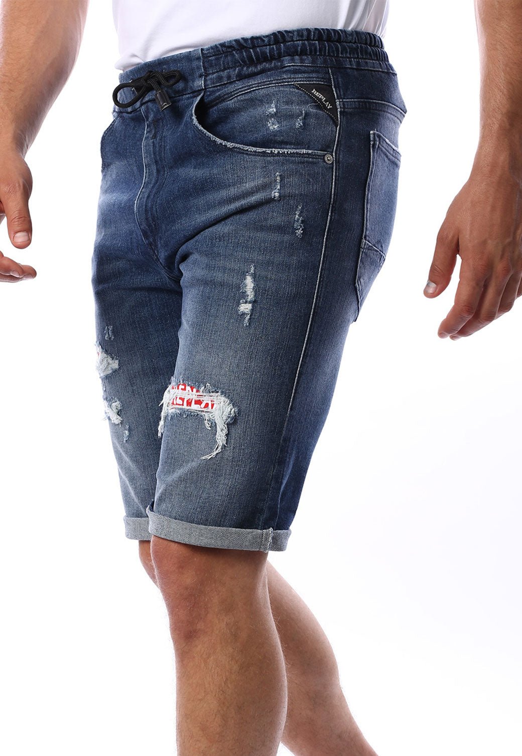 ג'ינס ברמודה עם קרעים | גברים BLUE / 31