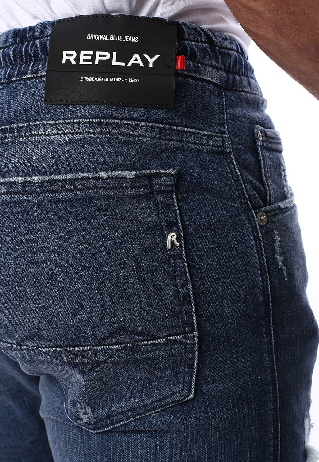 ג'ינס ברמודה עם קרעים | גברים BLUE / 31