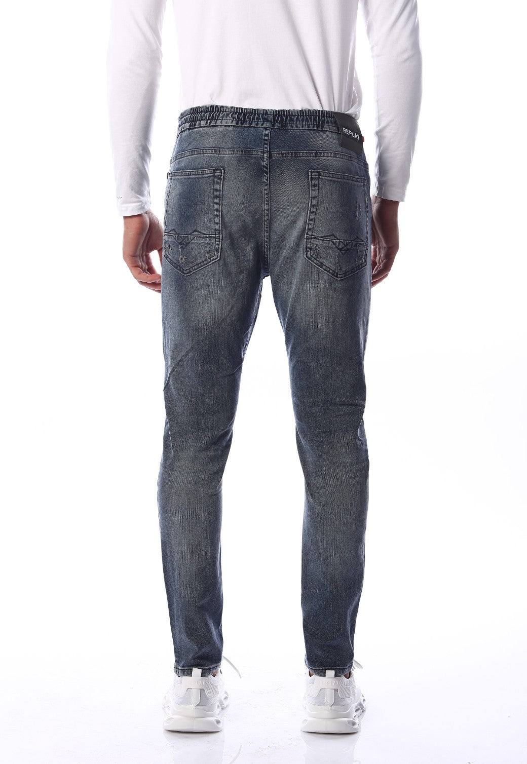 ג'ינס Milano Antifit Super Slim קרעים קטנים | גברים BLUE / 31