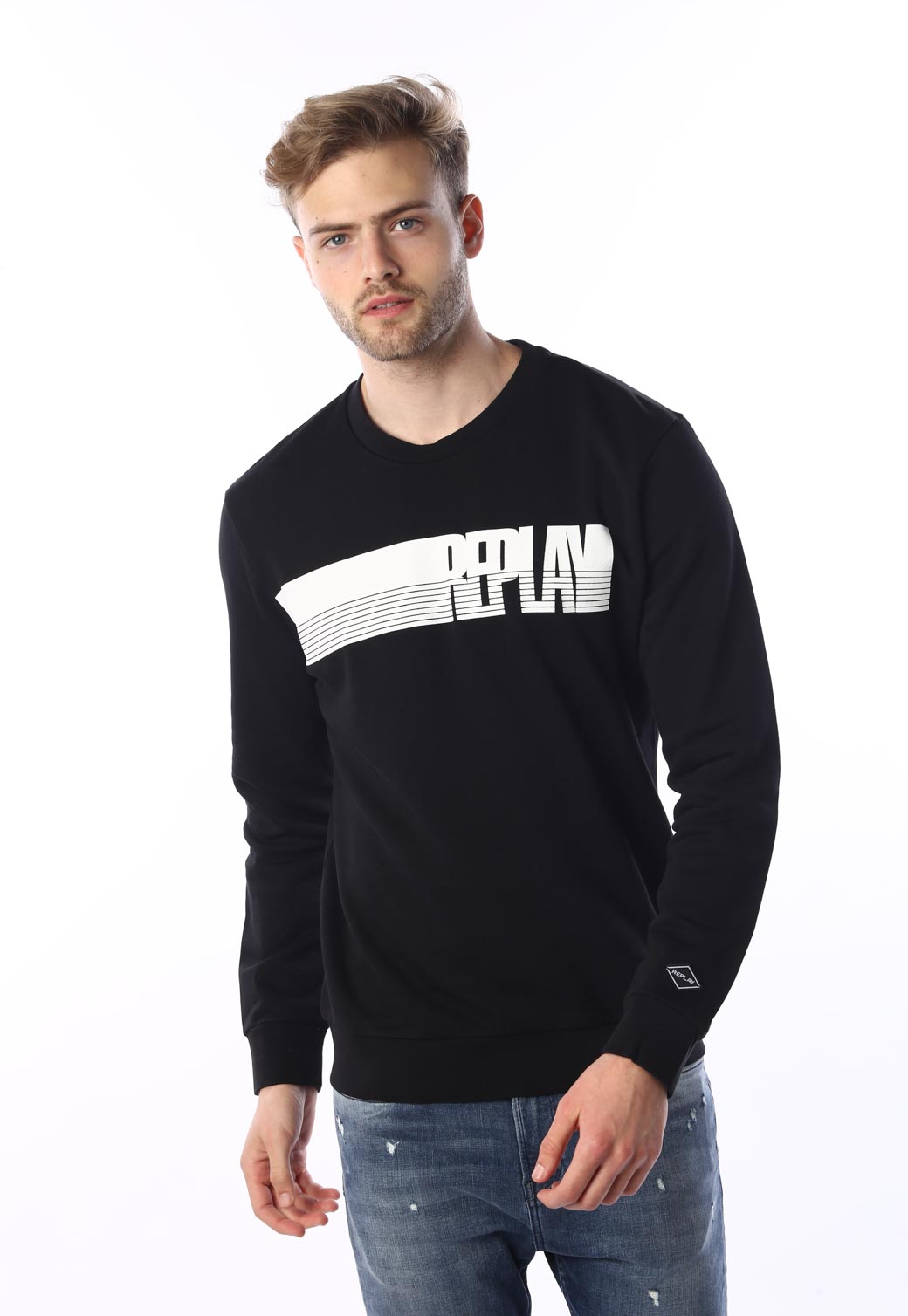 סווטישרט עם לוגו בחזה גברים