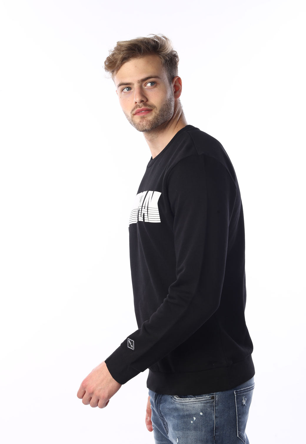 סווטישרט עם לוגו בחזה גברים