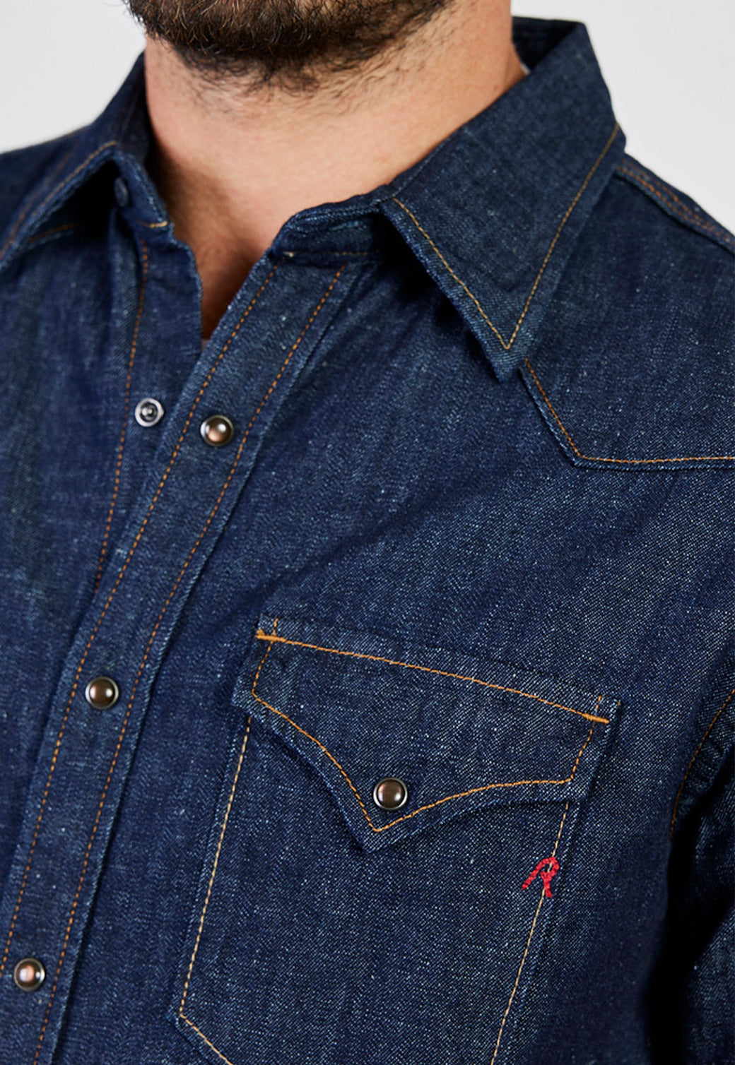 חולצת ג'ינס מכופתרת Slim גברים