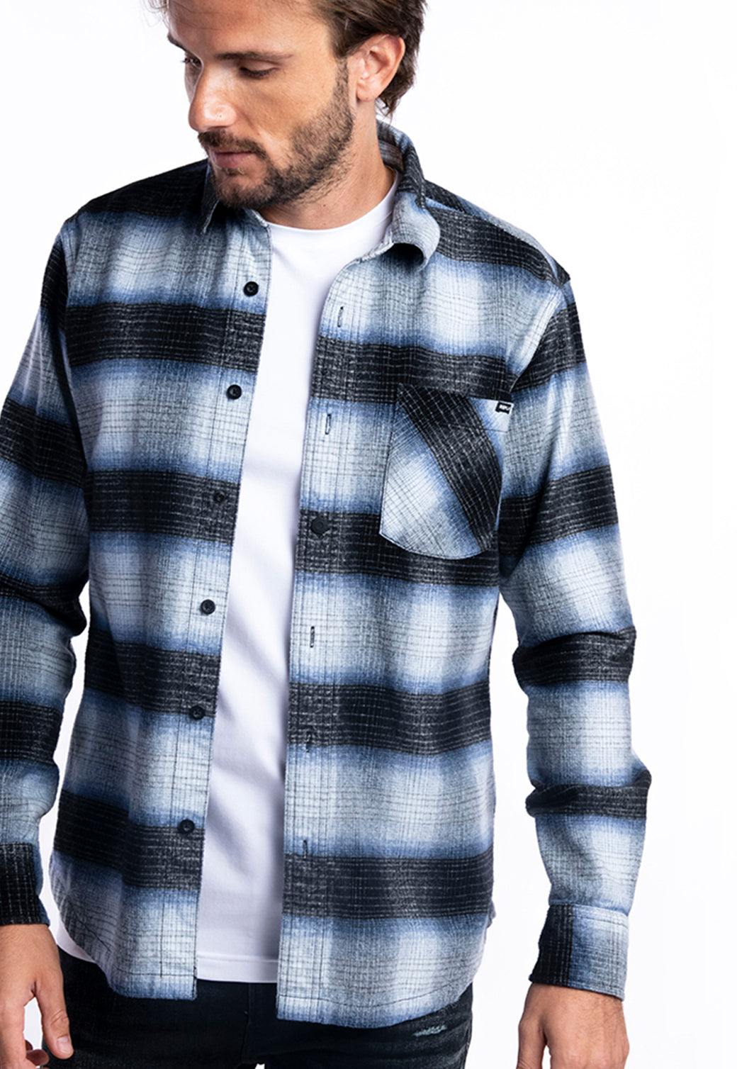 חולצה מכופתרת עם הדפס גברים