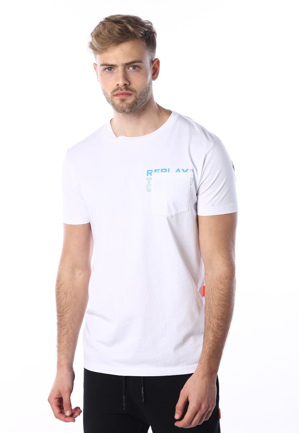 טי שירט קצרה עם כיס | גברים WHITE / L