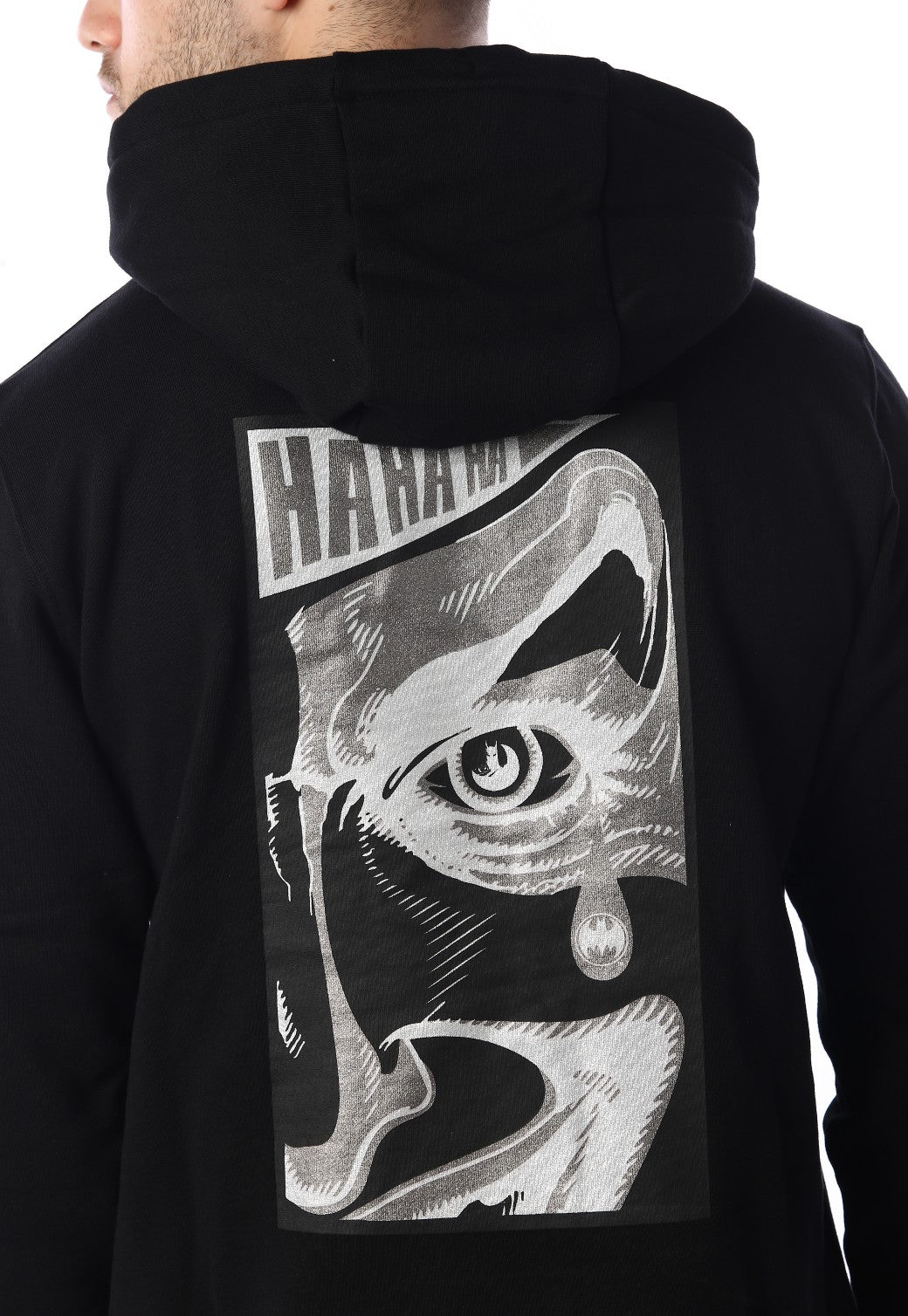 סווטשירט קפוצ'ון באטמן | גברים BLACK / L