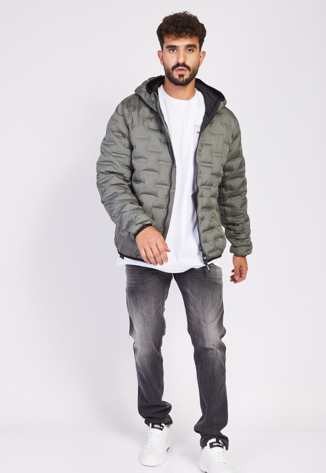 מעיל עם לוגו גברים