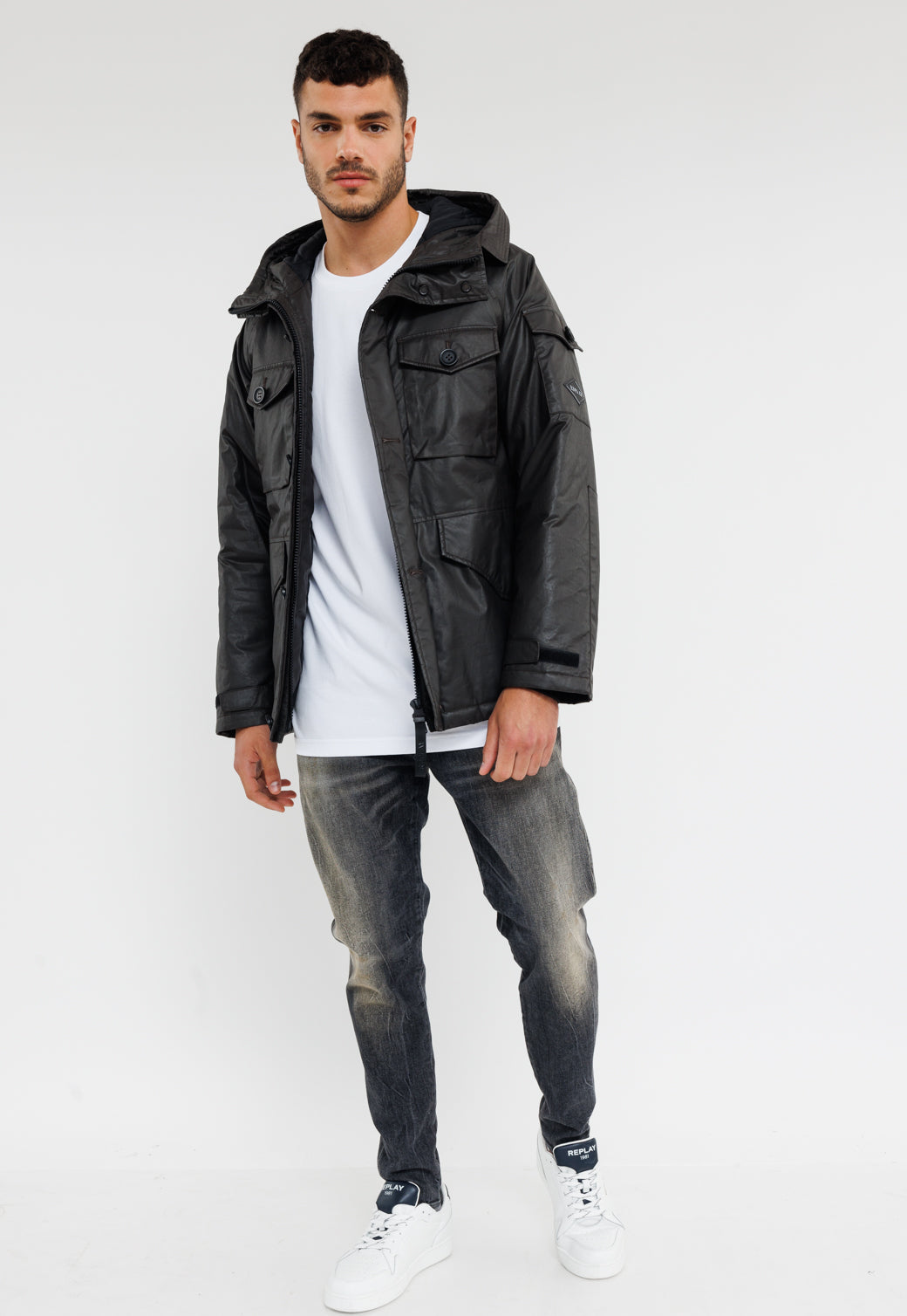 מעיל כיסים גדולים גברים