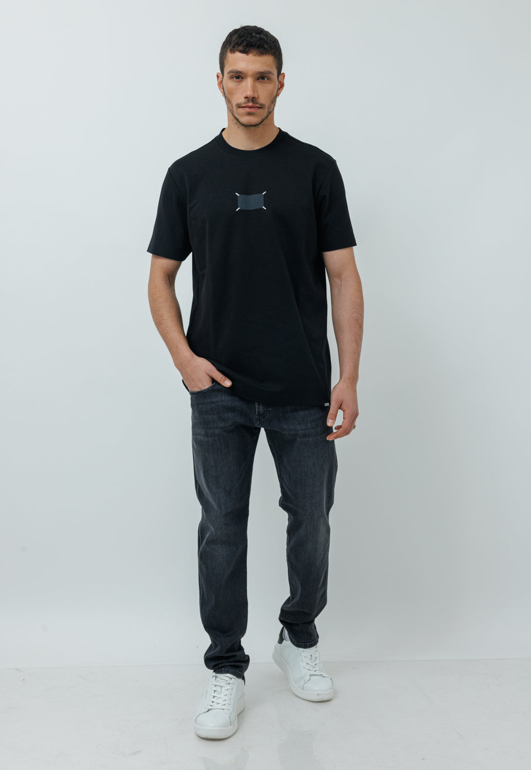 ג'ינס ANBASS אפור לגברים