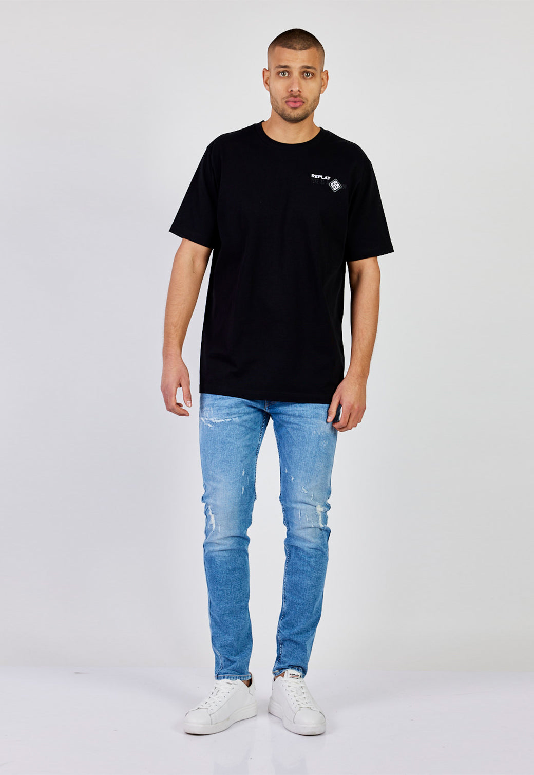 מכנסי ג'ינס Slim Fit ANBASS גברים