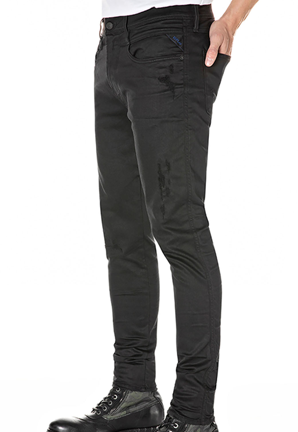 ג'ינס Bronny Super Slim קרעים לגברים