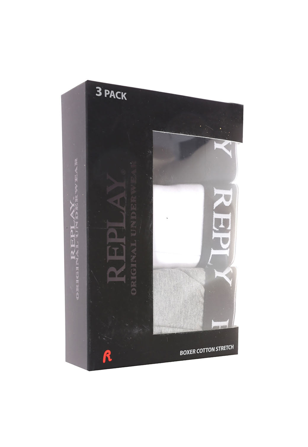 מארז 3 תחתוני בוקסר לוגו סטריפ גברים
