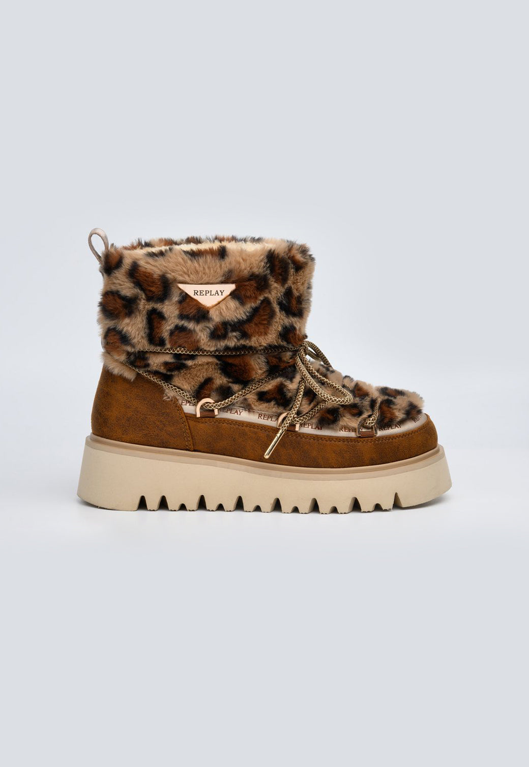 מגפוני חורף לנשים MELROSE SNOW LEO בצבע חום מנומר