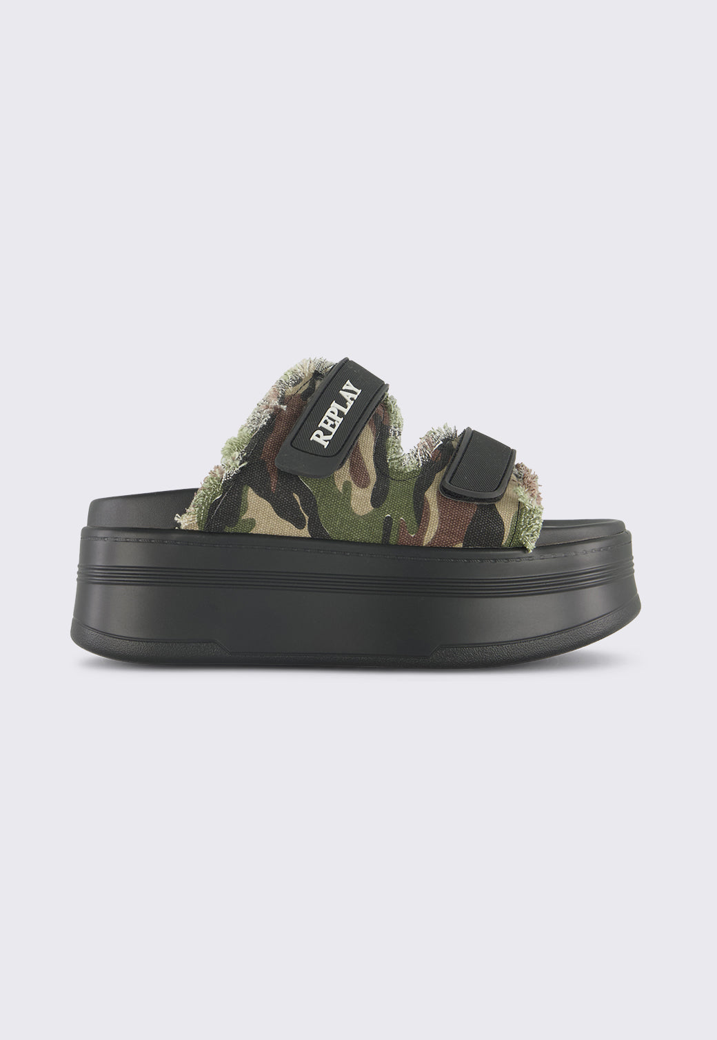 סנדלי פלטפורמה לנשים DEANE בצבע ירוק קמופלאז'