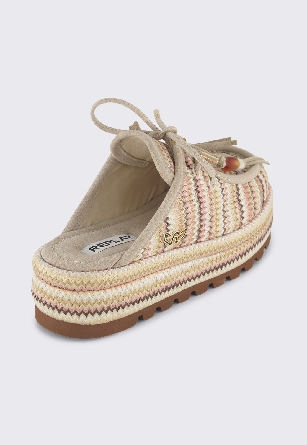 סנדלי פלטפורמה לנשים KEVA בצבע בז'