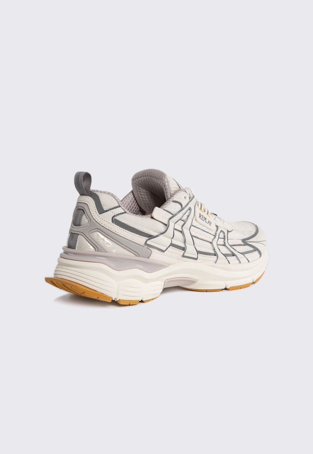 סניקרס דגם RIFF RUNNER לגברים אפור וצהוב