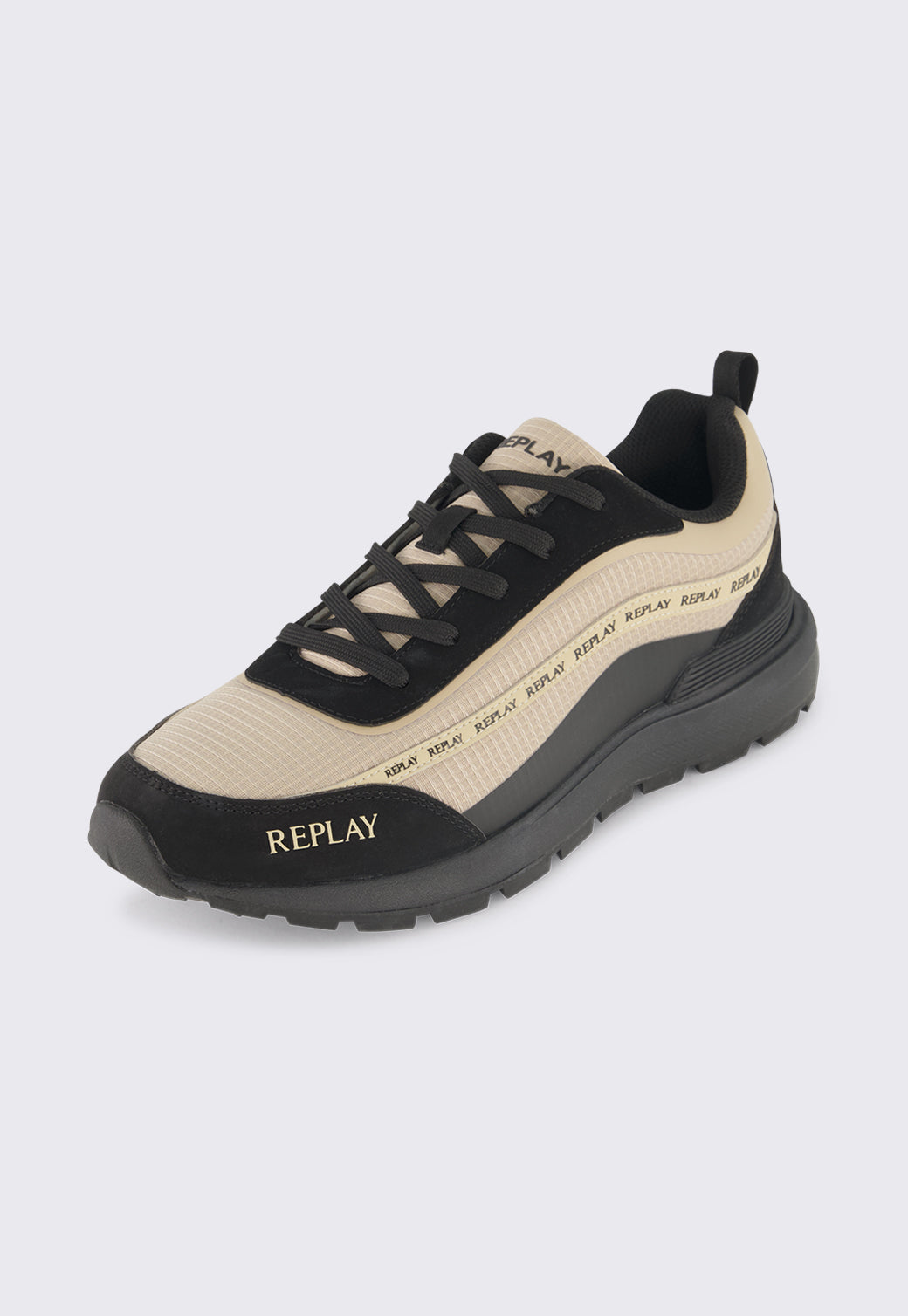 סניקרס לגברים DAVI ONE בצבע בז׳-שחור