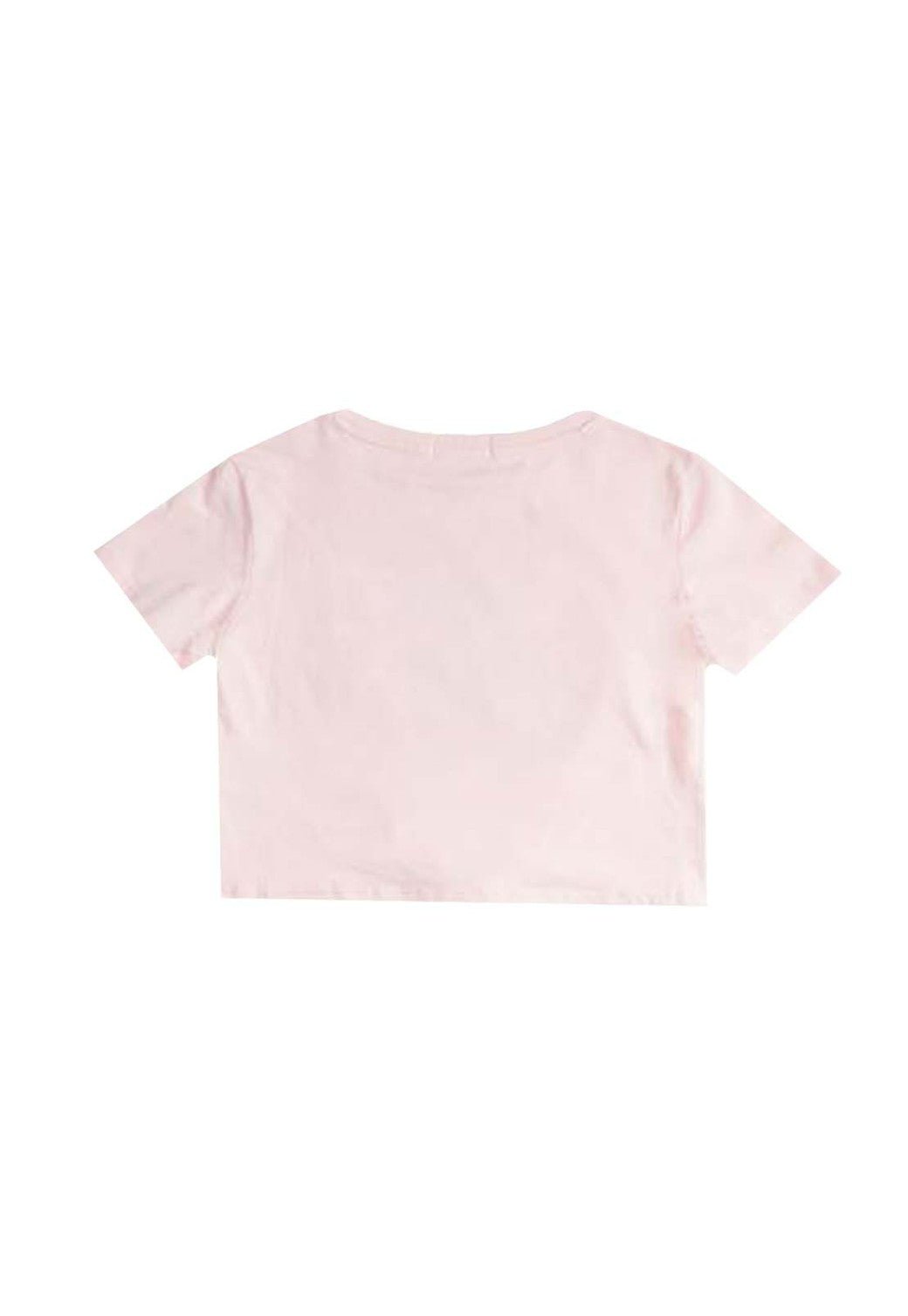 טי שירט קצרה עם קשירה | ילדים PINK / 8A