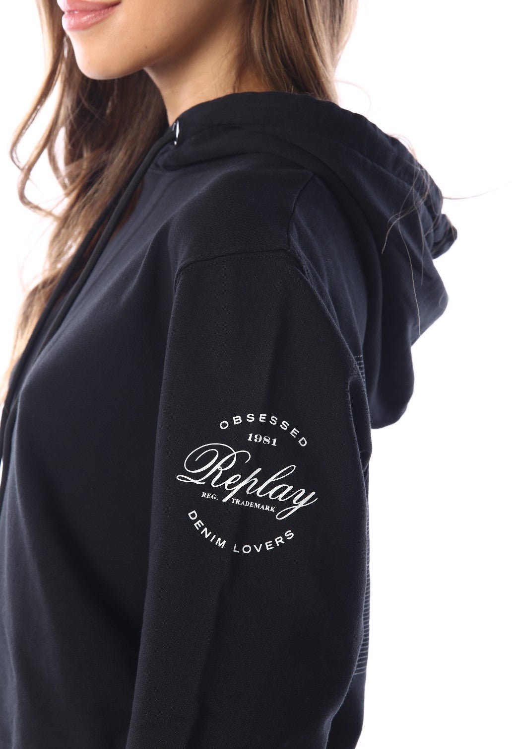 קפוצון רקמת פרח ריפליי בגב נשים