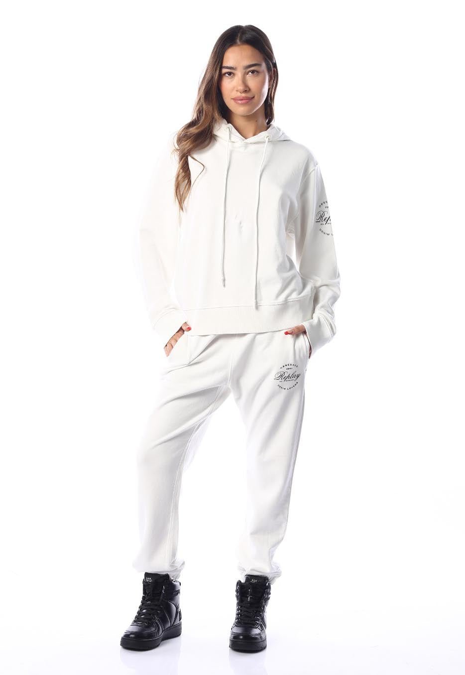 קפוצון הדפס תמונה בגב | נשים WHITE / S