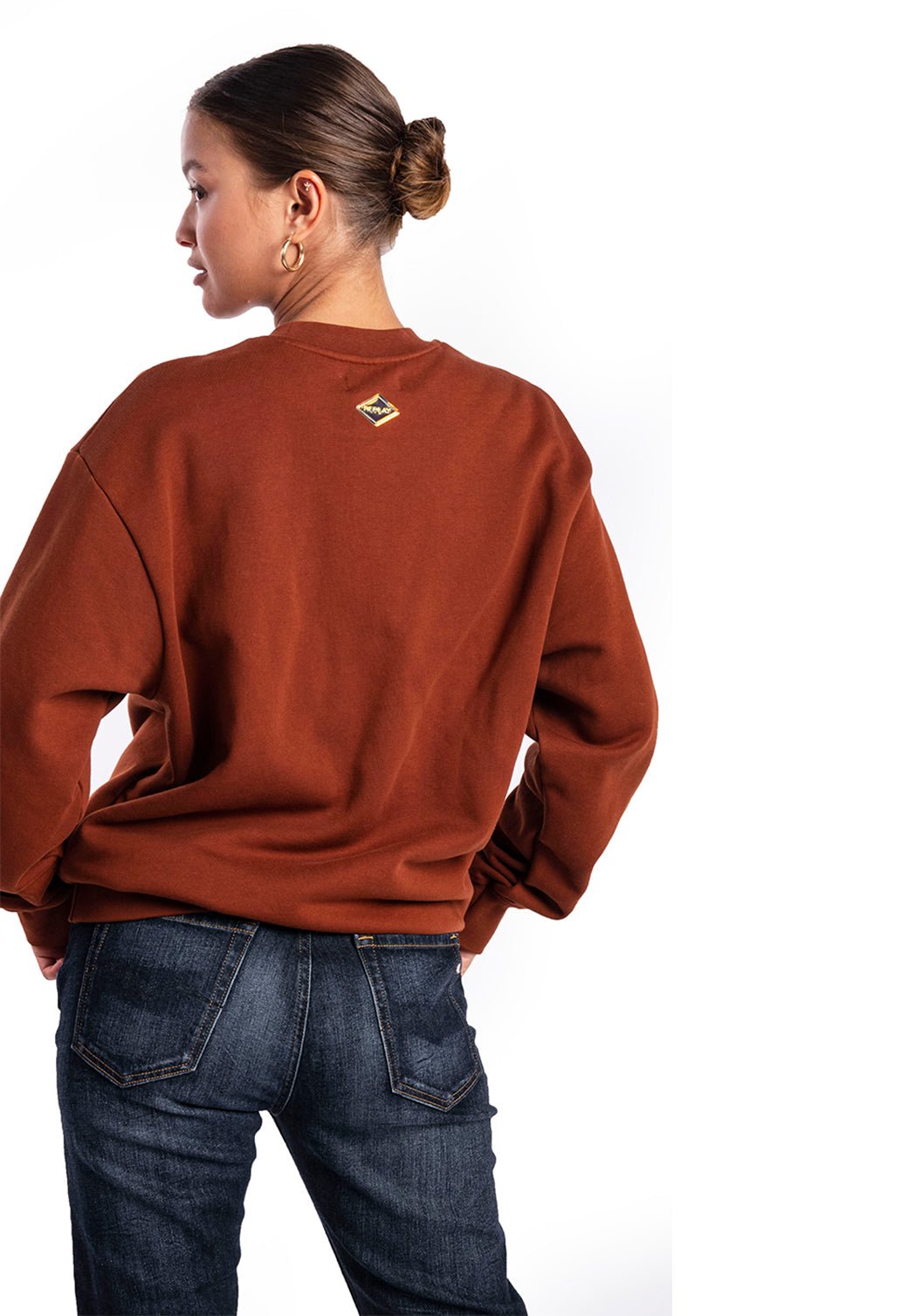 סווטשירט לוגו צד | נשים BROWN / S