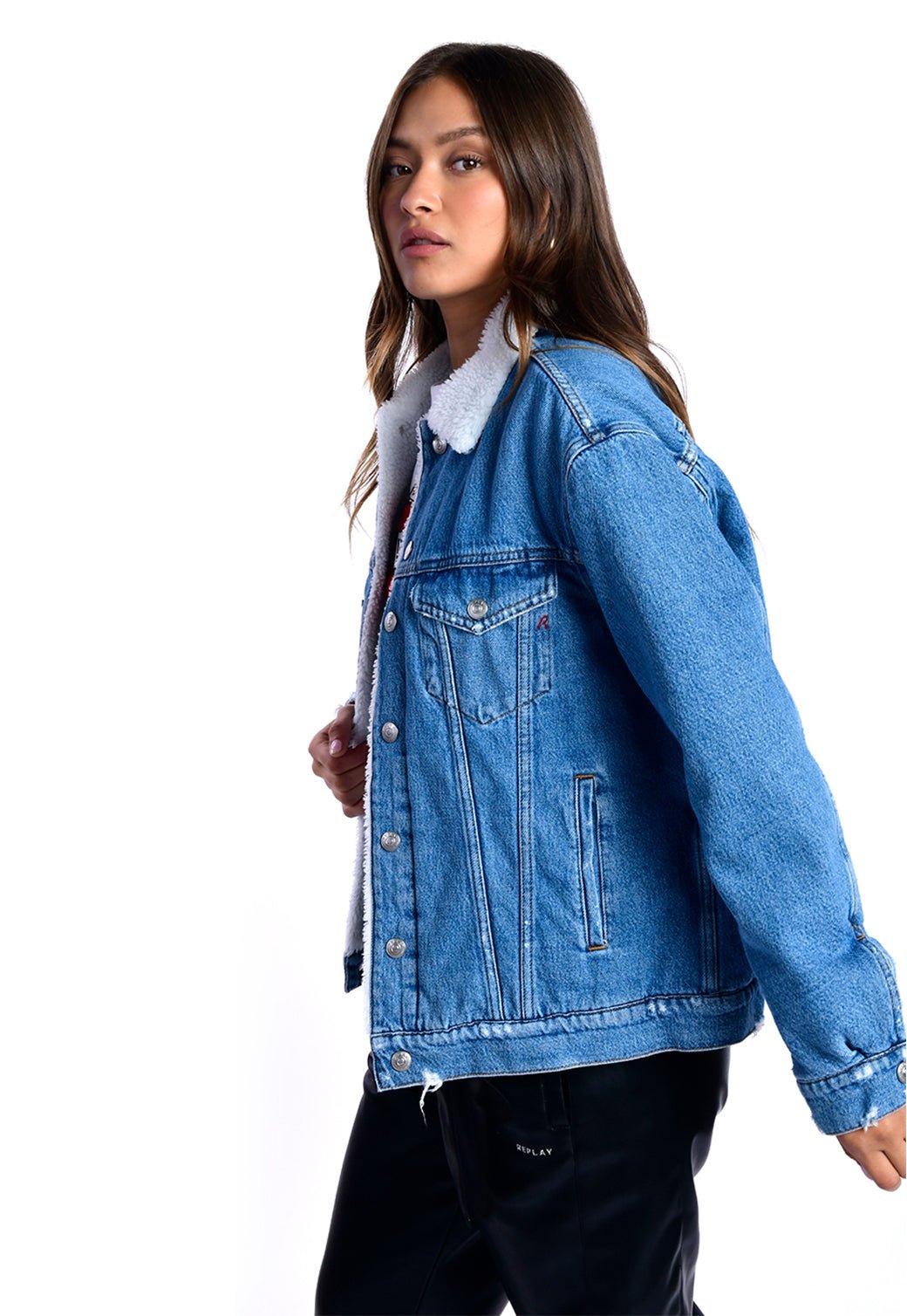 ז׳קט ג׳ינס קלאסי | נשים BLUE / S