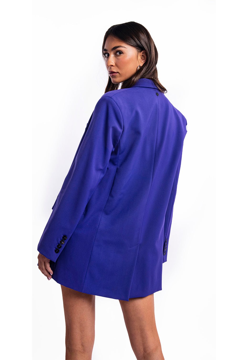 ז׳קט בלייזר מחוייט | נשים PURPLE / S