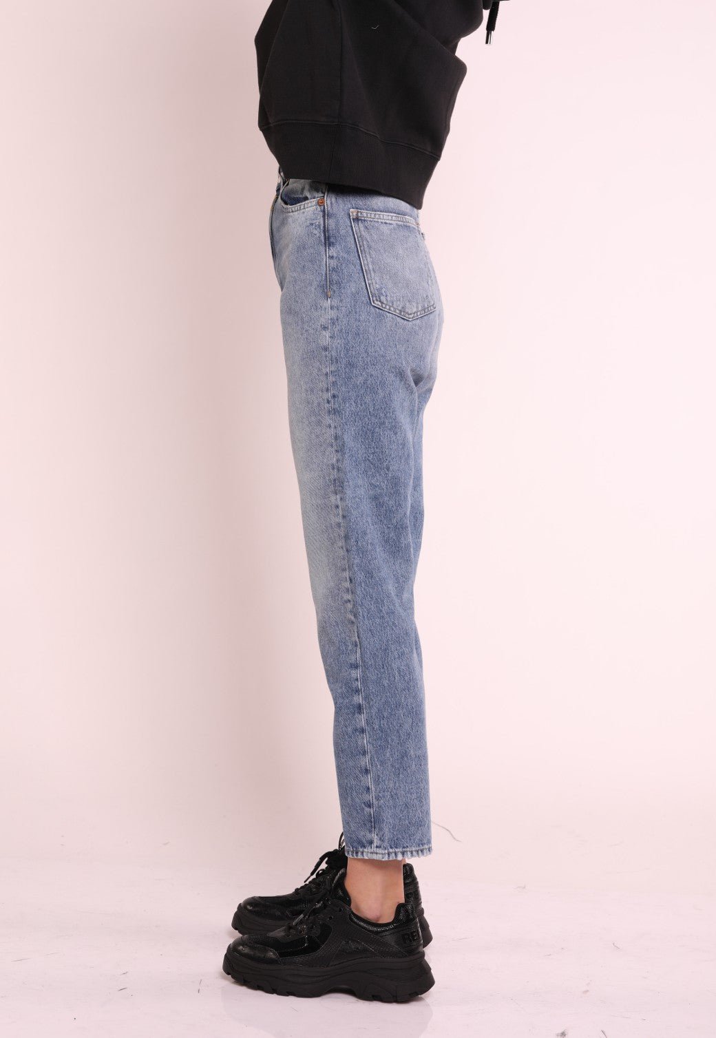 ג'ינס בגזרת Colene Straight Leg High Waist | נשים BLUE / 27