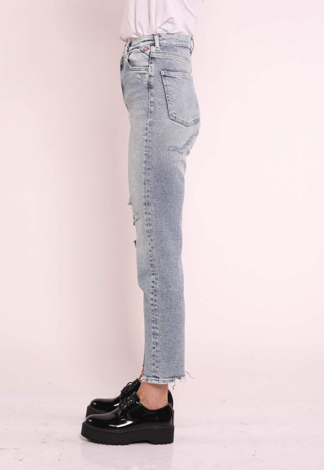 ג'ינס בגזרת Colene Straight Leg High Waist | נשים BLUE / 27