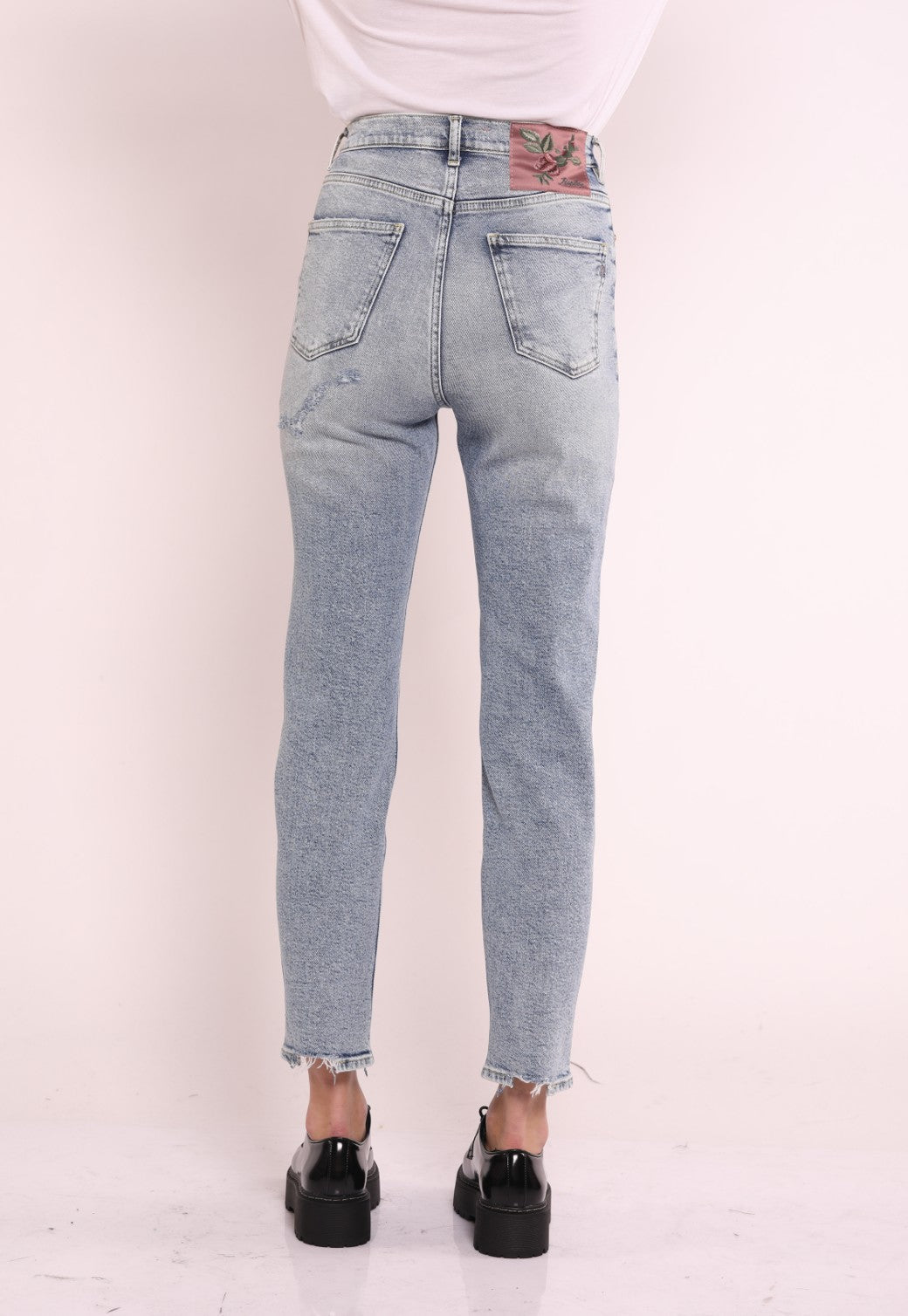 ג'ינס בגזרת Colene Straight Leg High Waist | נשים BLUE / 27