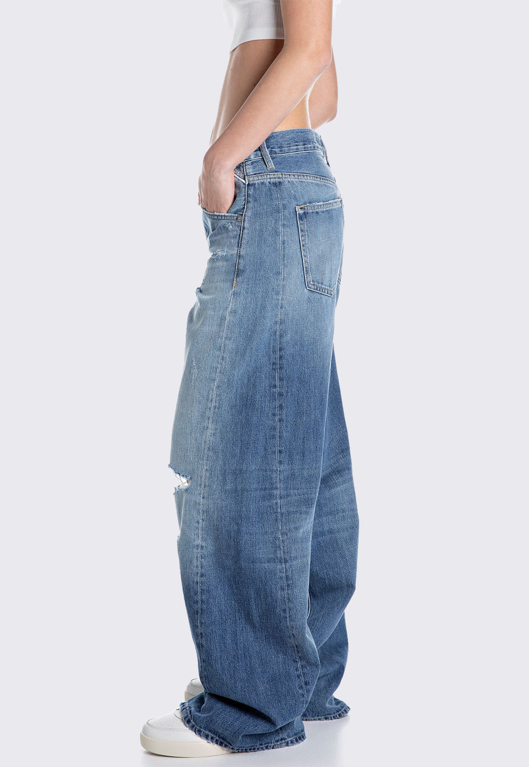 ג'ינס רחב בגזרת NARJA לנשים