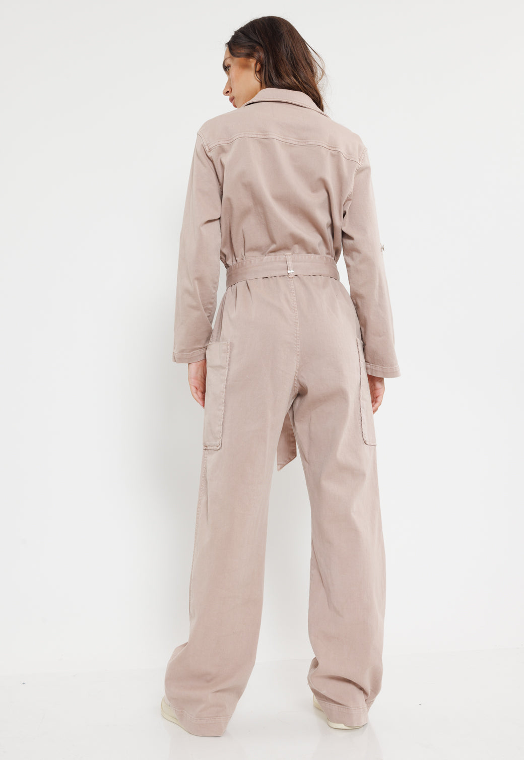 אוברול בגוון רוז סטוקו לנשים