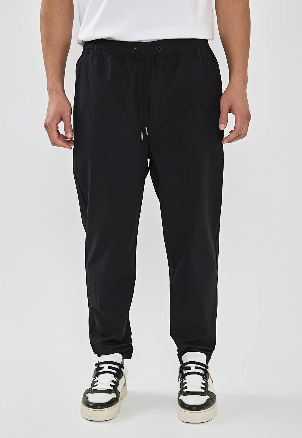 מכנסיים ארוכים RAYON בצבע שחור