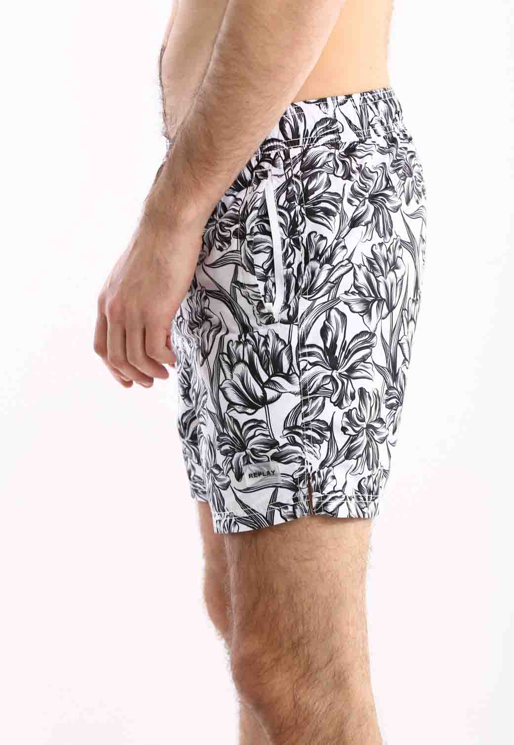 בגד ים הדפס פרחים גברים - Replay