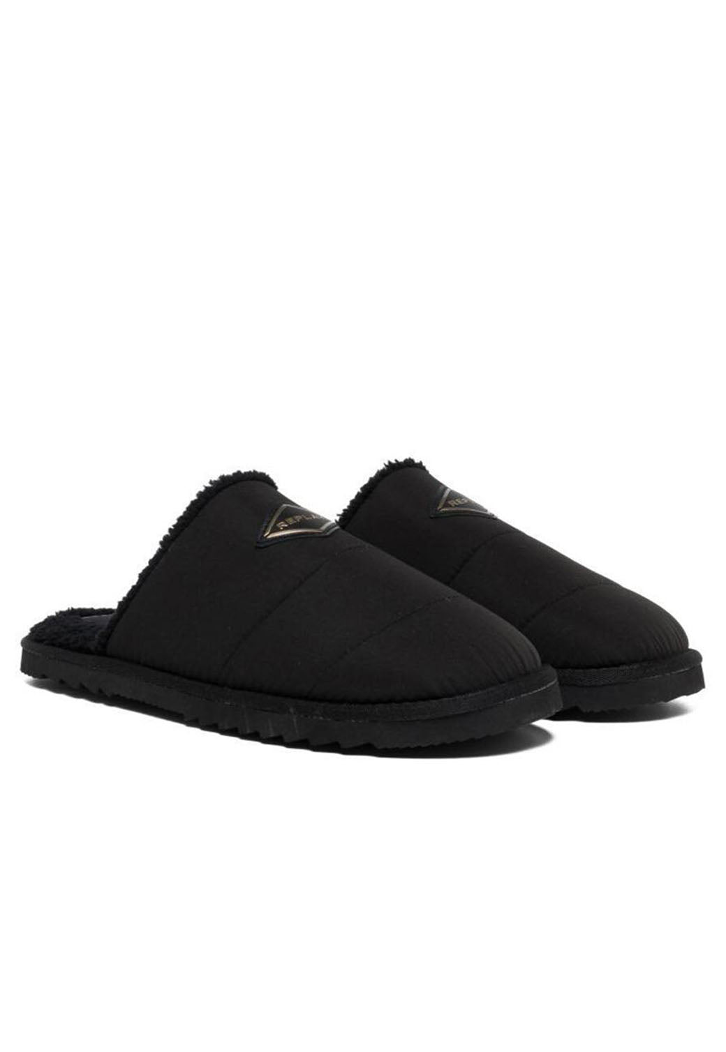 כפכף חורף House Patch לוגו במרכז גברים - Replay