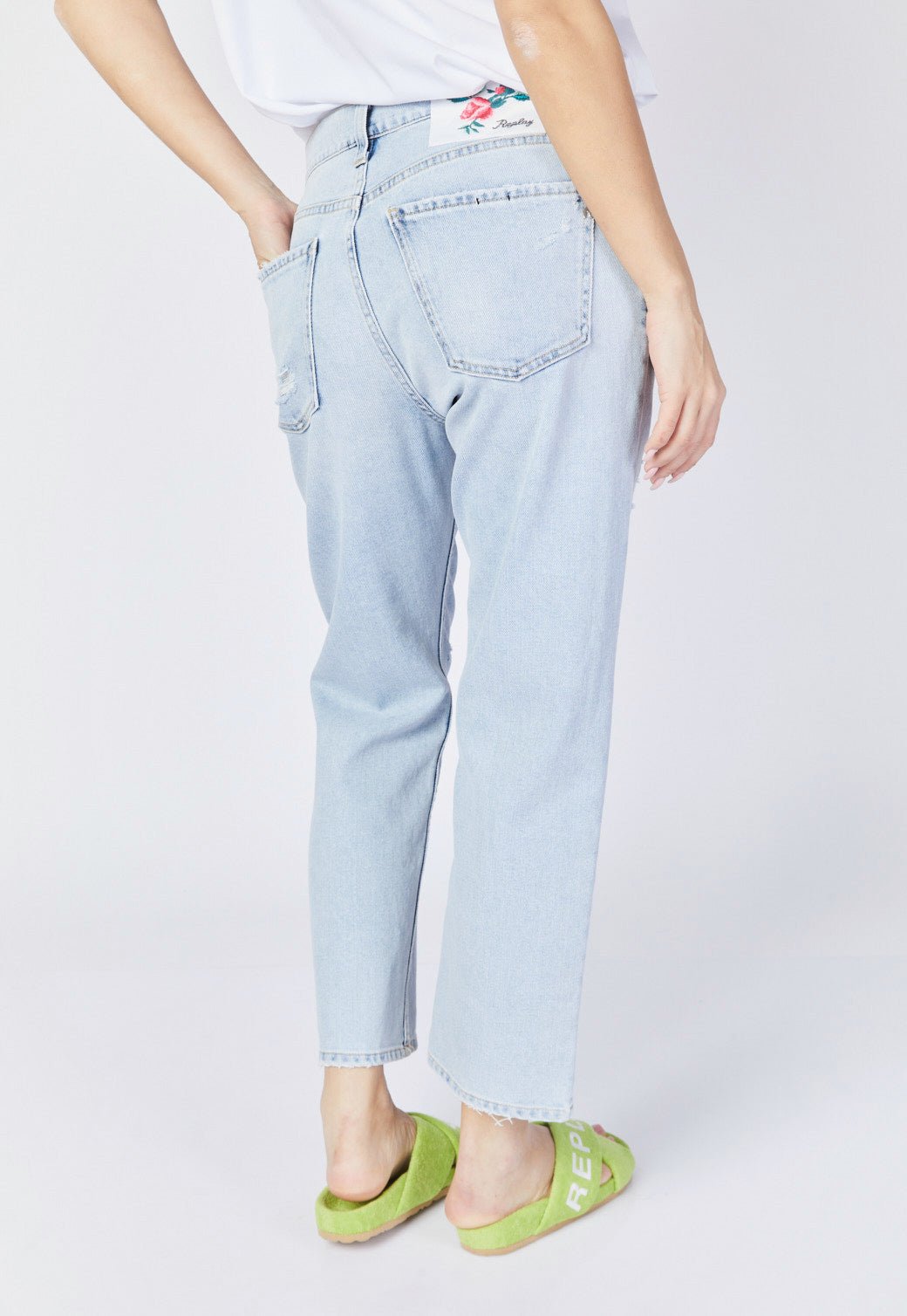 ג'ינס Mid Waist Straight Fit לנשים - Replay