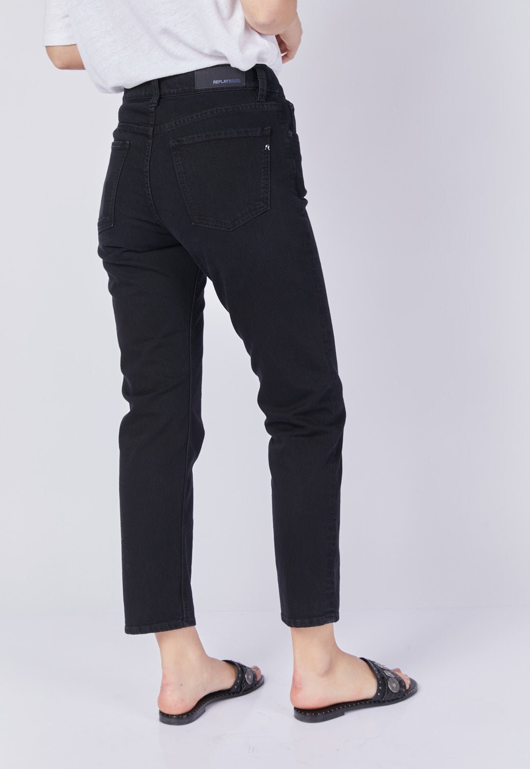 ג׳ינס מתרחב Mid Rise נשים נשים - Replay