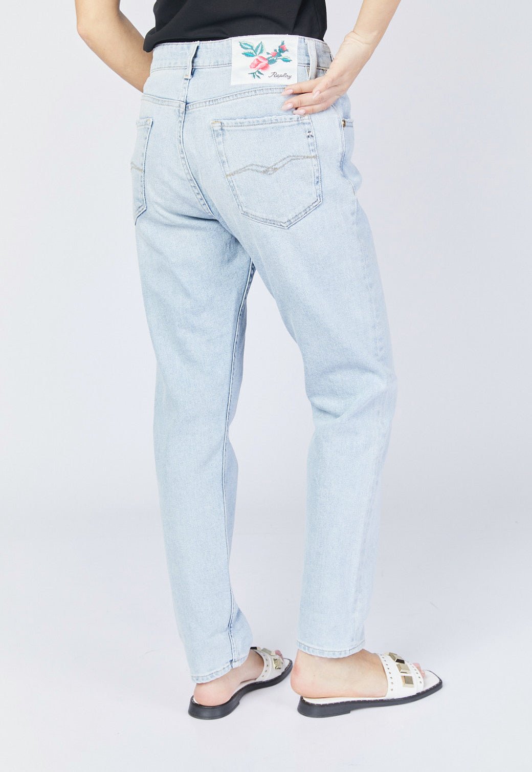 ג׳ינס נמוך בגזרה ישרה נשים - Replay