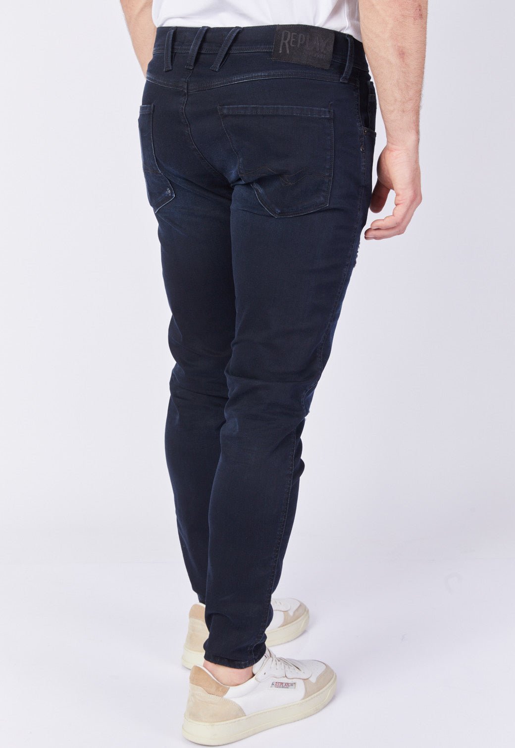 ג'ינס Slim Fit BRONNY עם קרעים קטנים גברים - Replay