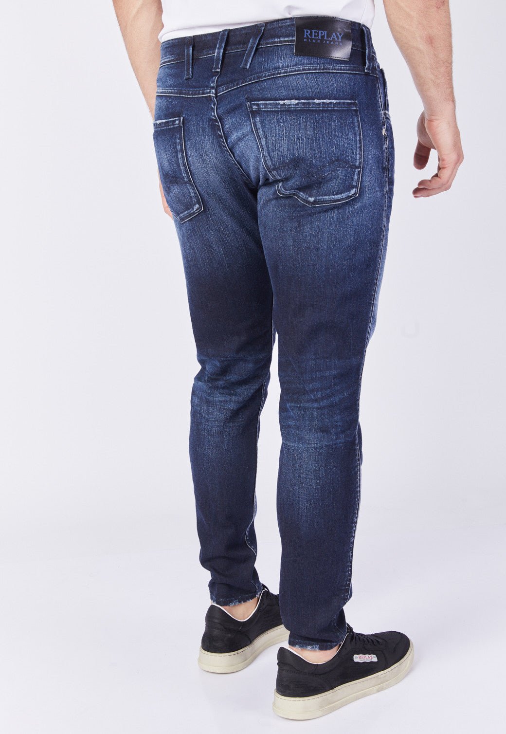 ג'ינס Slim Fit BRONNY עם שפשופים גברים - Replay