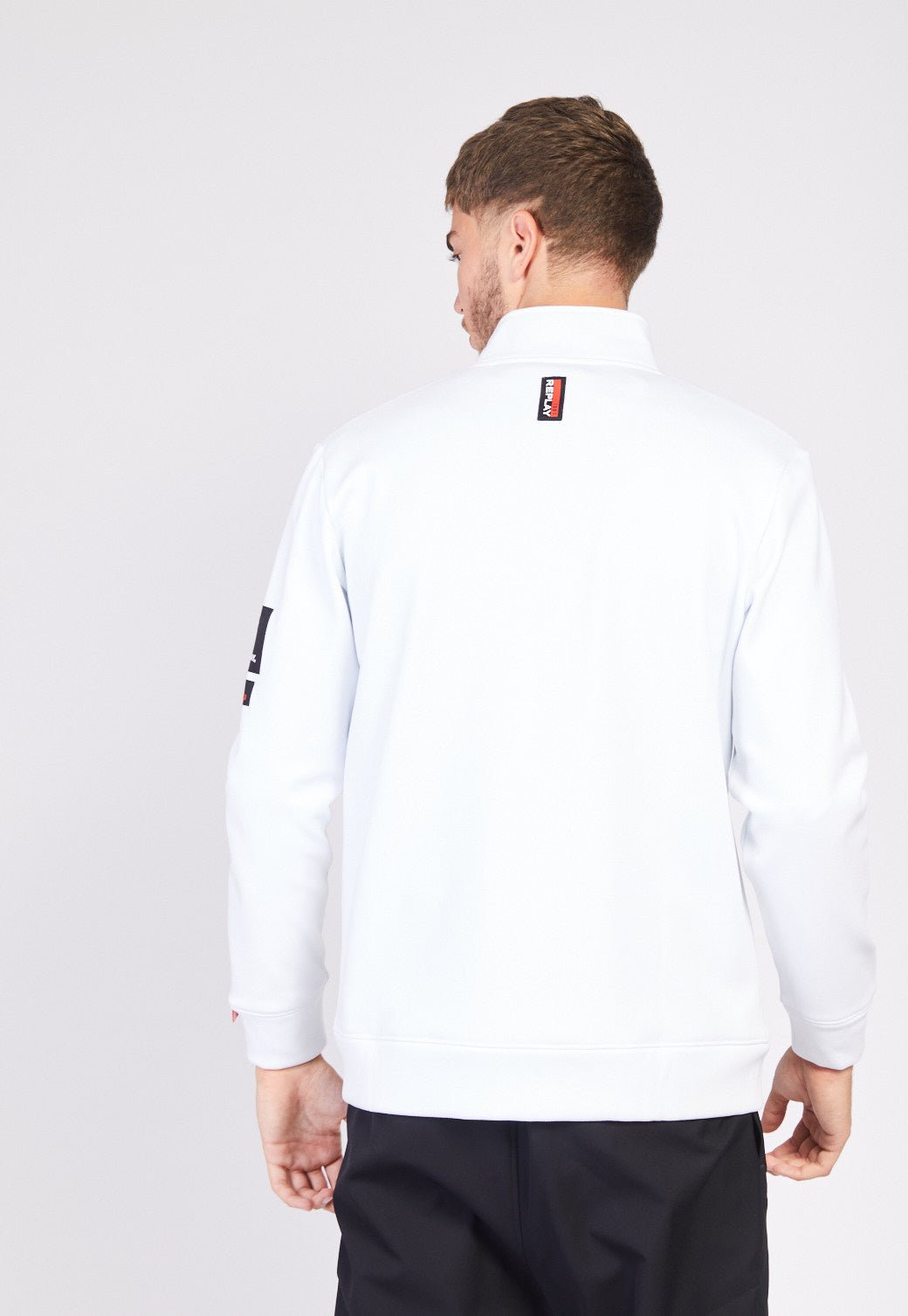 ג'קט מרוכסן עם בטנת קטיפה גברים - Replay