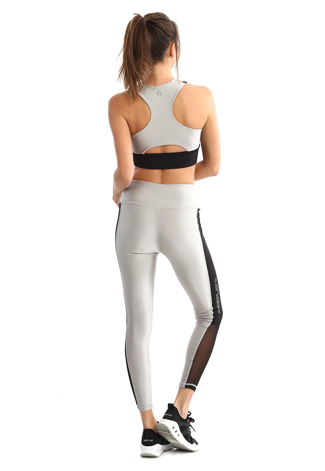 גוזיה ספורט מבריק פתח אחורי לוגו כוכבים נשים - Replay