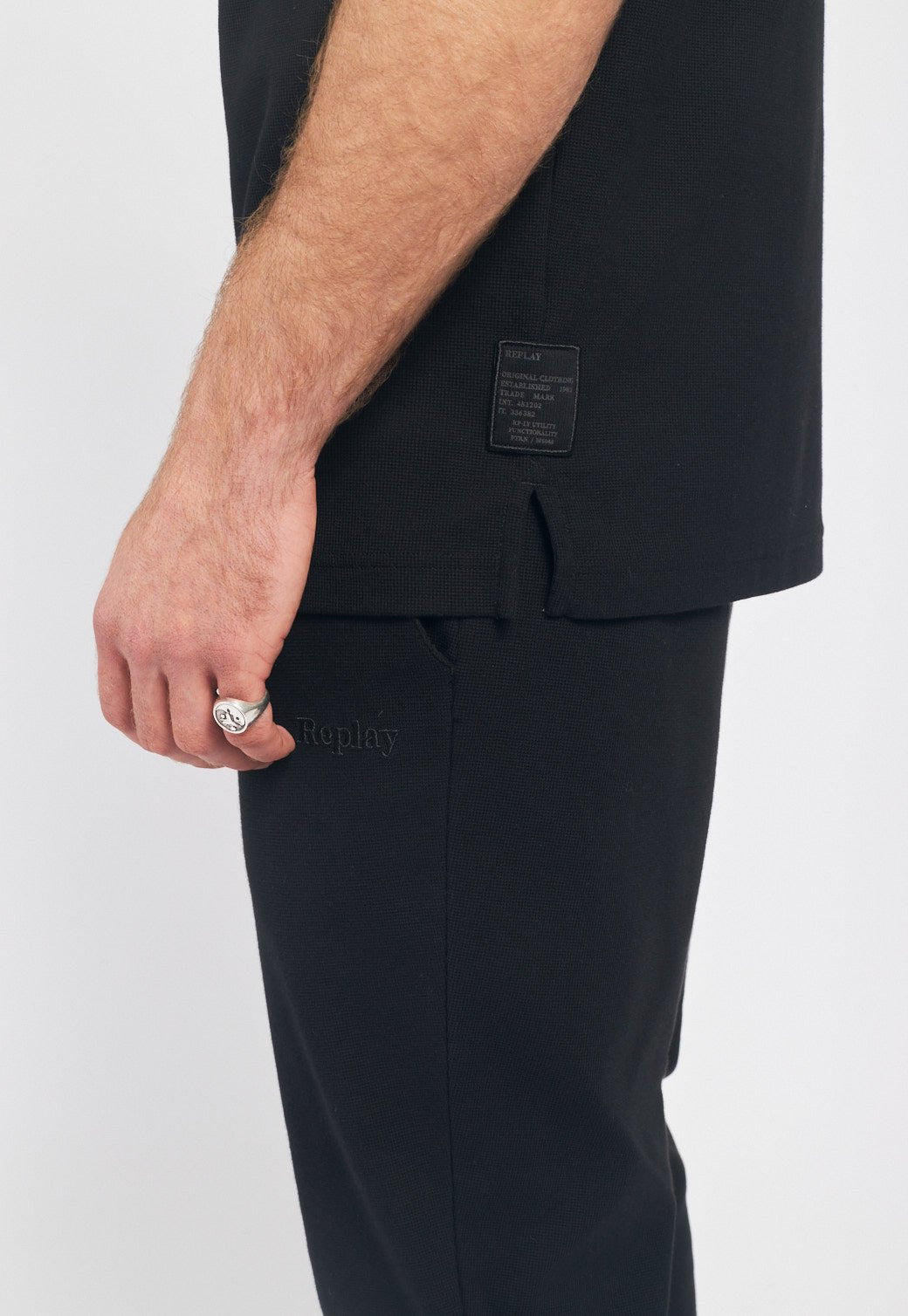 טי שירט פיקה אוברסייז גברים - Replay