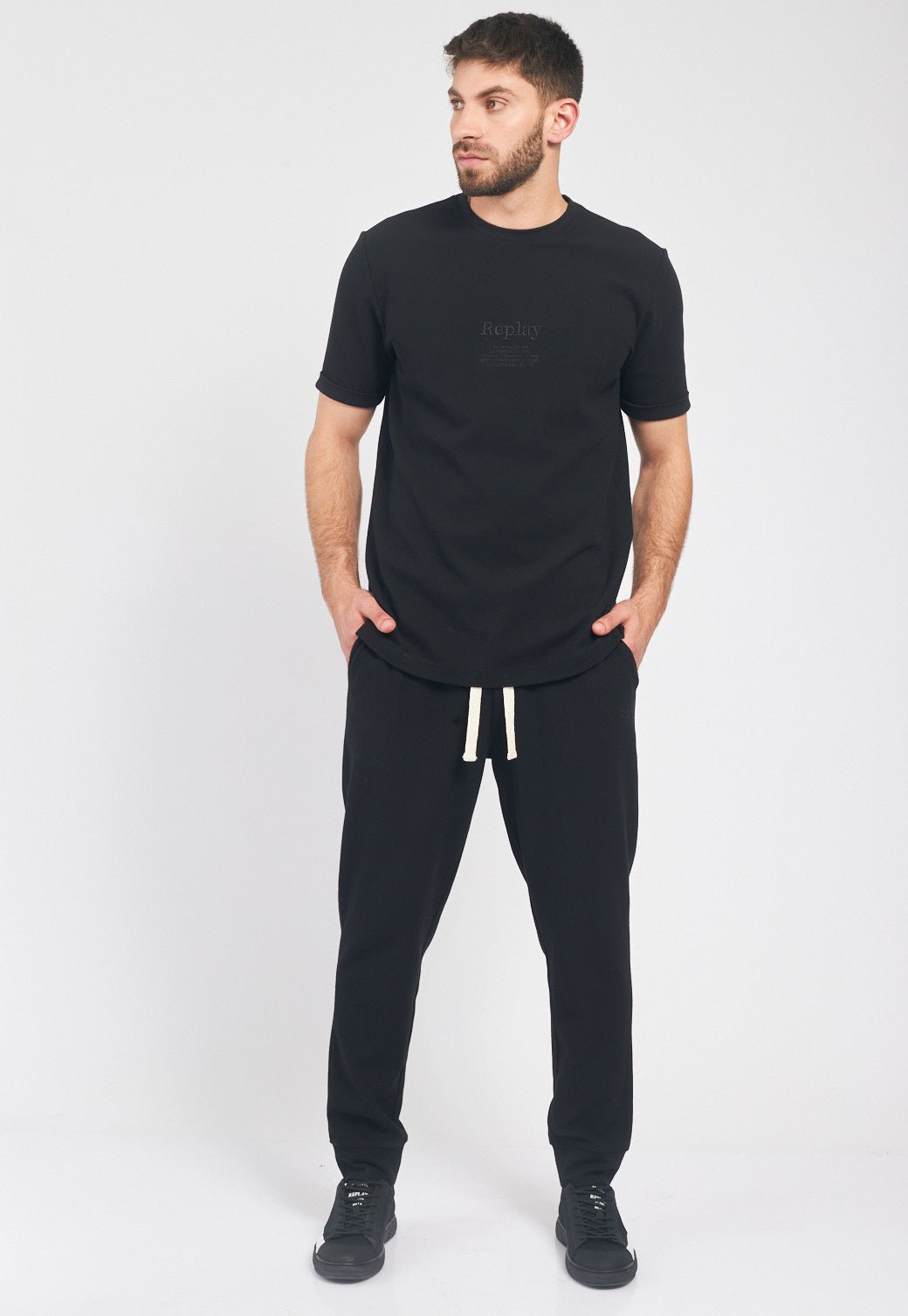 טי שירט פיקה אוברסייז גברים - Replay