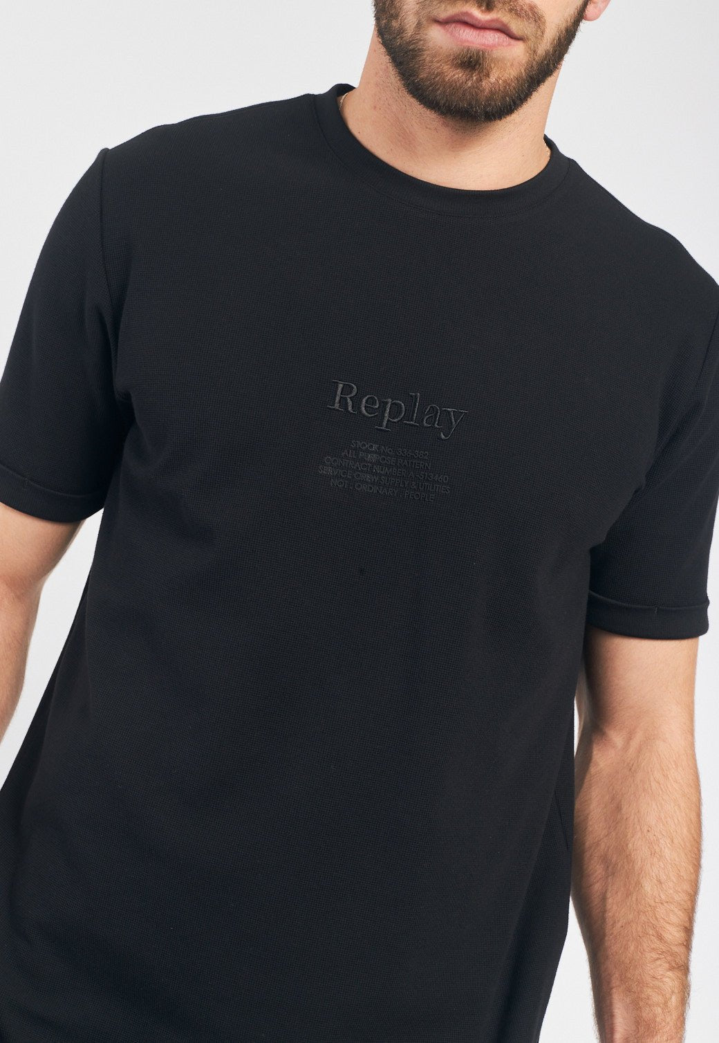 טי שירט פיקה אוברסייז גברים - Replay