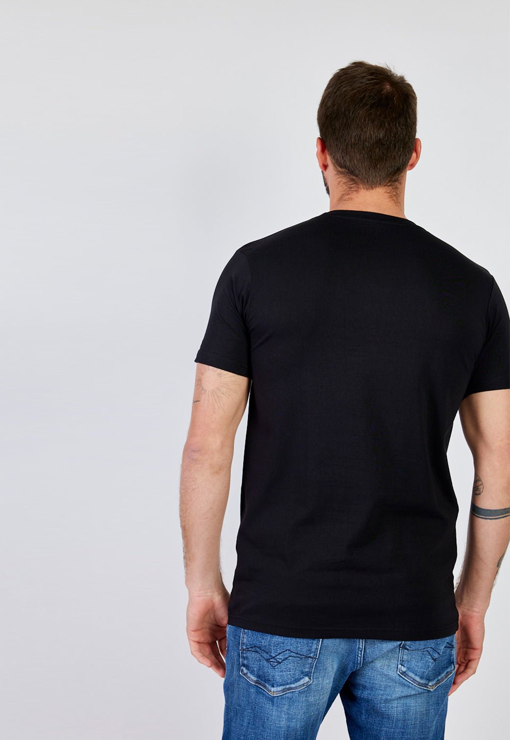 טי שירט קצר ריפליי לייקרה לוגו ירוק