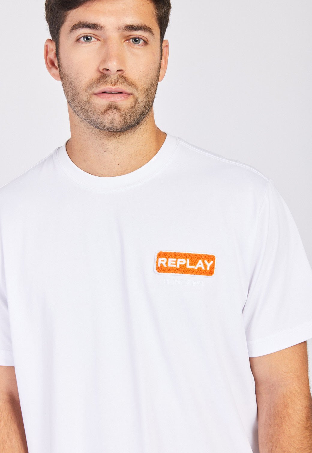 טי שירט קצרה אוברסייז גברים - Replay